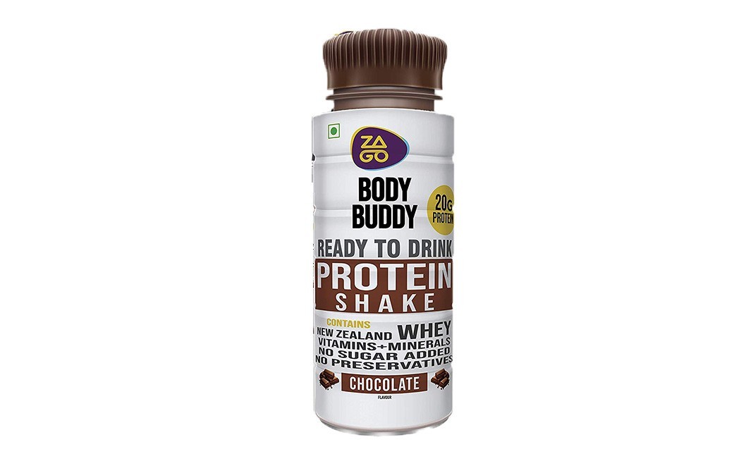 Za Go Body Buddy Protein Shake, Chocolate Flavour   Bottle  330 millilitre